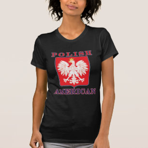 T-shirt Bouclier polonais d'Eagle d'Américain