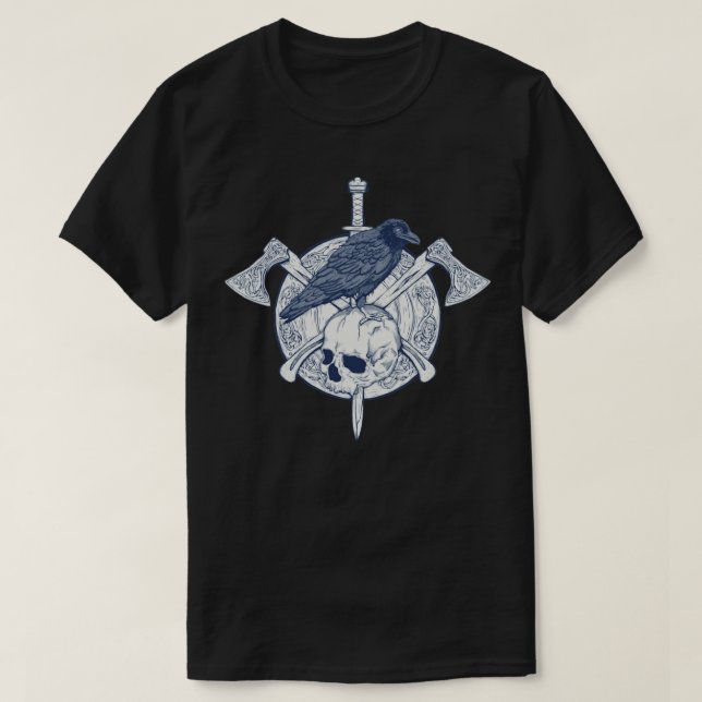 T-shirt Bouclier viking (Design devant)