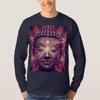 T-shirt Bouddha Chakra Électrique - Illumination Psychedel
