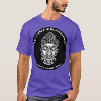T-shirt Bouddha Dalai Lama Lokah Samastah Sukhino Bhavantu