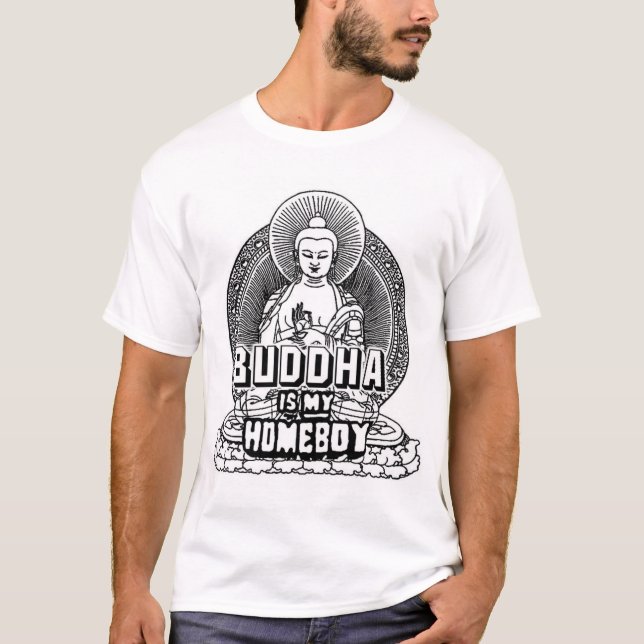 T-shirt Bouddha est mon garçon (Devant)