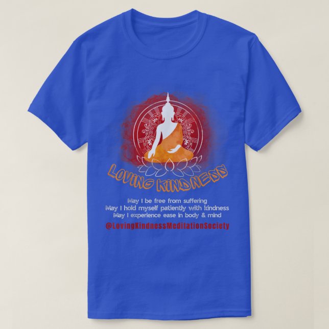 T-shirt Bouddha Mandala AmourGentillesse Metta Bénédiction (Design devant)
