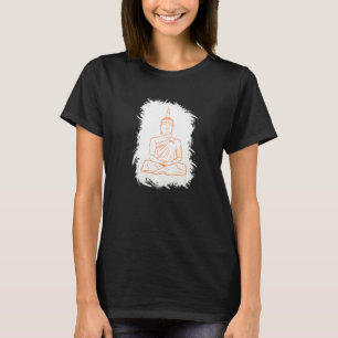 T-shirt Bouddha Moine Namaste Prier Smile Happy Rire