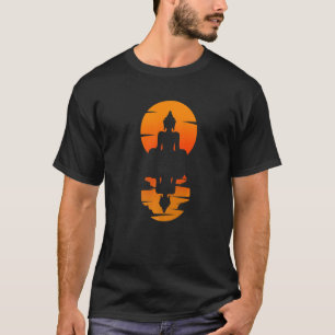 T-shirt Bouddha Sunset Méditation Bouddhisme Inde Bouddhis