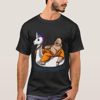 T-shirt Bouddha sur licorne flottante
