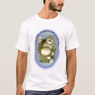 T-shirt Bouddha-Ventre-bleu