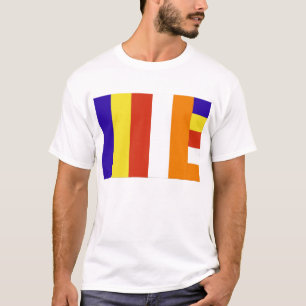 T-shirt bouddhiste de drapeau