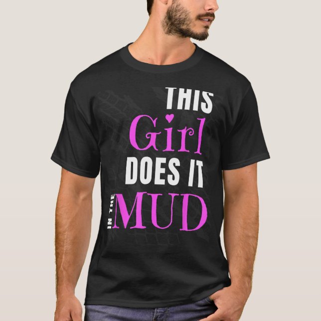T-shirt Boue Bogging Mudding - Drôle Tee - shirt de nouvea (Devant)