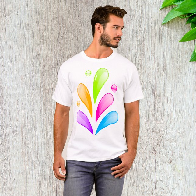 T-shirt Boues d'eau colorées (Créateur téléchargé)