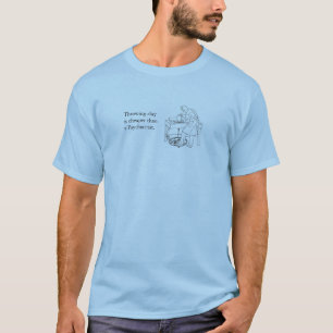 T-shirt boueux de graphiques de potier