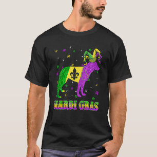 T-shirt Bouffon de carnaval Mardi Gras de chien berger all