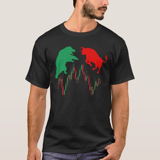 T-shirt Bougie Avec Bullish Et Bearish (Devant)