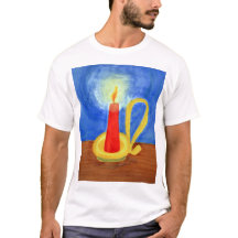 Bougie dans la peinture couleur foncée