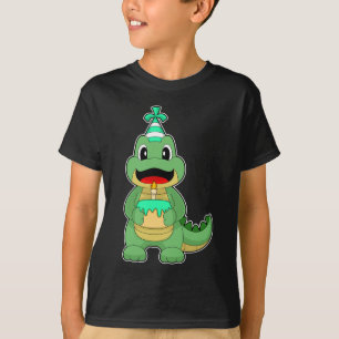 T-shirt Bougie de gâteau d'anniversaire crocodile