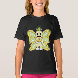 T-shirt Bougie de gâteau d'anniversaire papillon