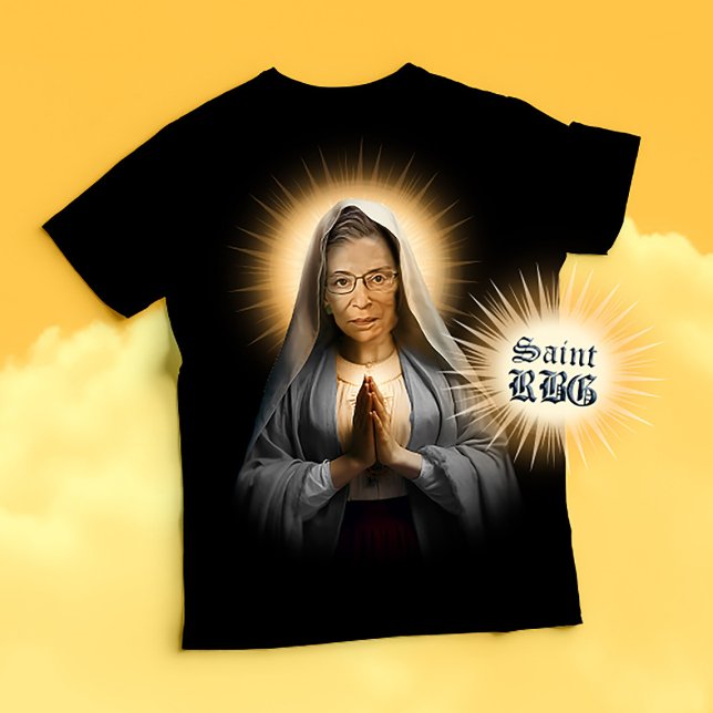 T-shirt Bougie de prière Saint RBG (Saint RBG Devotional Prayer T-shirt and Political Humor Tee)