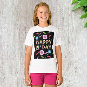 T-shirt Bougies de voeux d'anniversaire