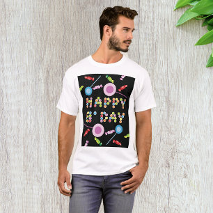 T-shirt Bougies de voeux d'anniversaire