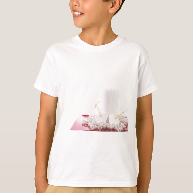 T-shirt Bougies et coeurs (Devant)