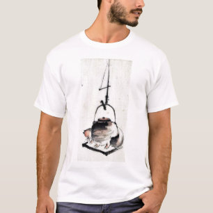 T-shirt Bouilloire de thé de blaireau Ukiyoe