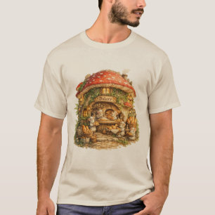 T-shirt Boulangerie Champignon Cottagecore Bois Fantaisi