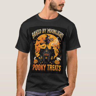 T-shirt Boulangerie de la lumière de la lune d'Halloween S