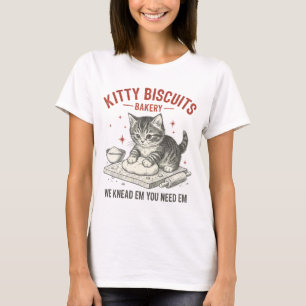 T-shirt Boulangerie Kitty Biscuits   Jeu de mots drôle sur