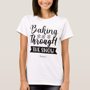 T-shirt Boulangerie Personnalisée à Travers la Neige