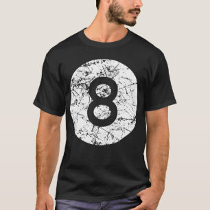 T-shirt Boule 8 boules/huit - patinée
