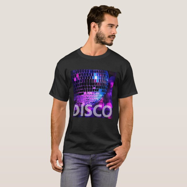 T-shirt Boule brillante de disco (Devant entier)