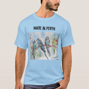T-shirt Boule Bug Budgerigar Fabriquée En Chemise Perth T