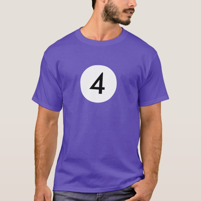 T-shirt Boule de billard 4 (Devant)