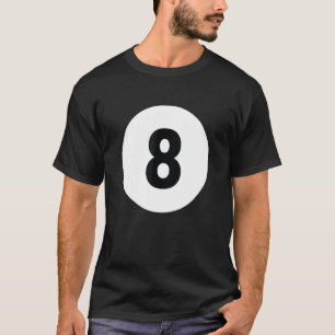 T-shirt Boule de billard 8 Billard Halloween Cos correspon