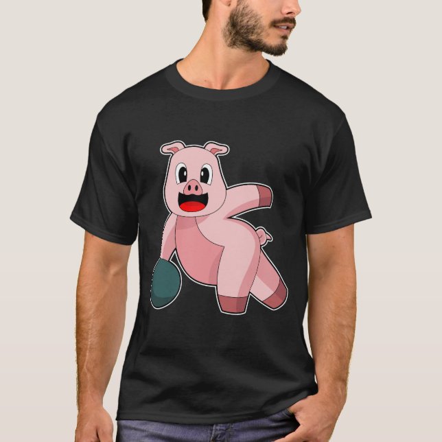 T-shirt Boule de Bowling (Devant)