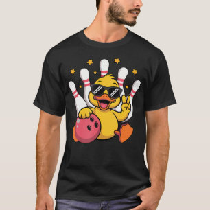 T-shirt Boule de bowling Canard Drôle Oiseau Graphique Mig