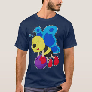 T-shirt Boule de Bowling de papillon