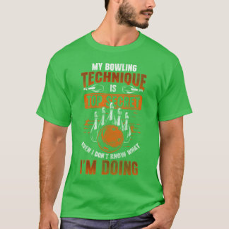 T-shirt Boule de bowling Ligue d'amis de sport de boule