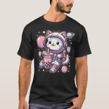 Boule De Chat Boba Tea Dans L'Anime De L'Astronaut