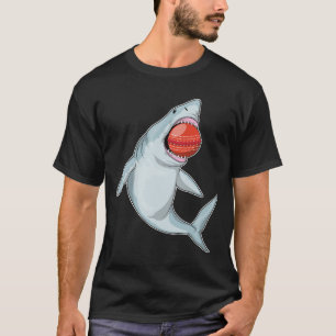 T-shirt Boule de cricket de requin