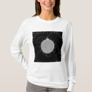 T-shirt Boule de disco élégante Ornement de Noël