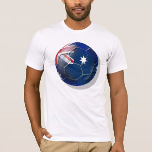 T-shirt Boule de drapeau d'once de fans de foot de