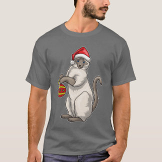 T-shirt Boule de Noël siamois drôle