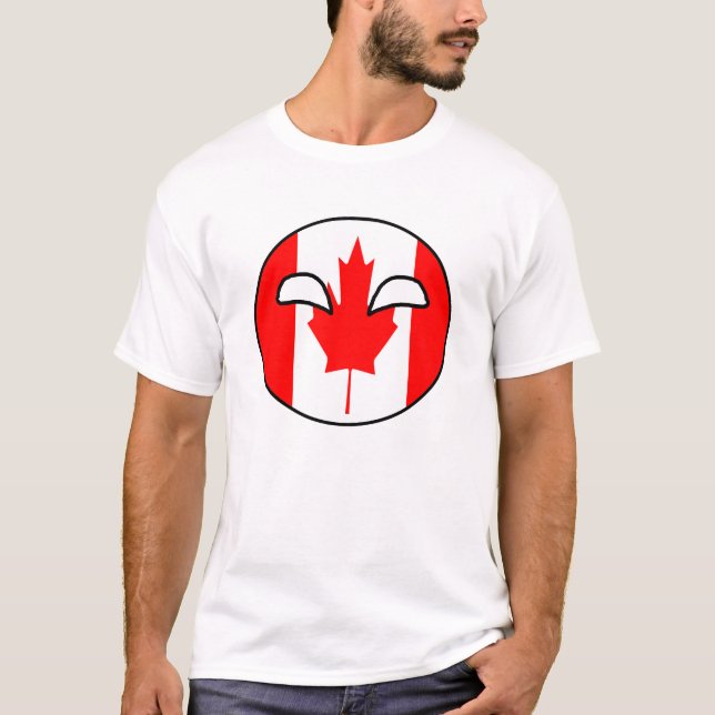 T-shirt Boule de pays du Canada (Devant)
