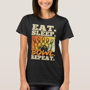 T-shirt Boule de quille Quille Joueur de quilles Abattage