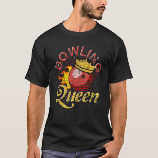 T-shirt Boule de quilles Reine Femme Quilleur Sport Quille