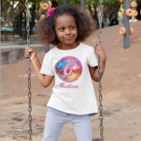 Boule disco pailletée rose hot or pour 6ème annive