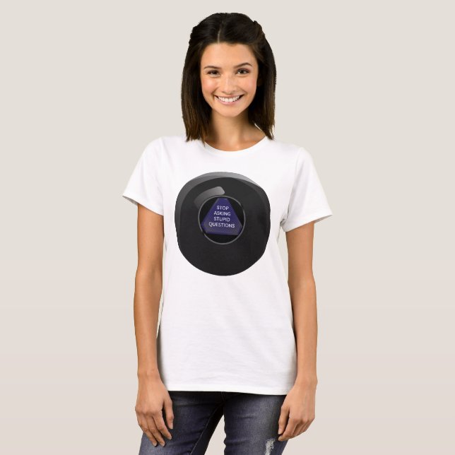 T-shirt Boule sarcastique de la magie 8 (Devant entier)