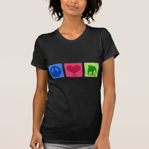 T-shirt Bouledogue d'amour de paix