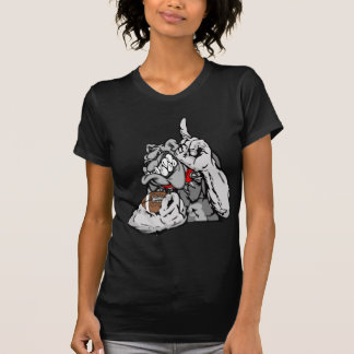 T-shirt bouledogue du football
