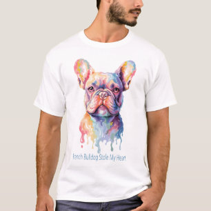 T-shirt Bouledogue Français a Volé Mon Cœur - Joli